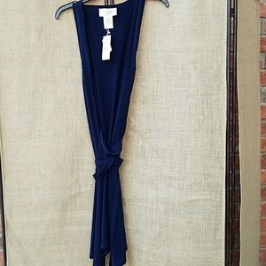 Dark blue Julie Brown dress from Neiman Marcus